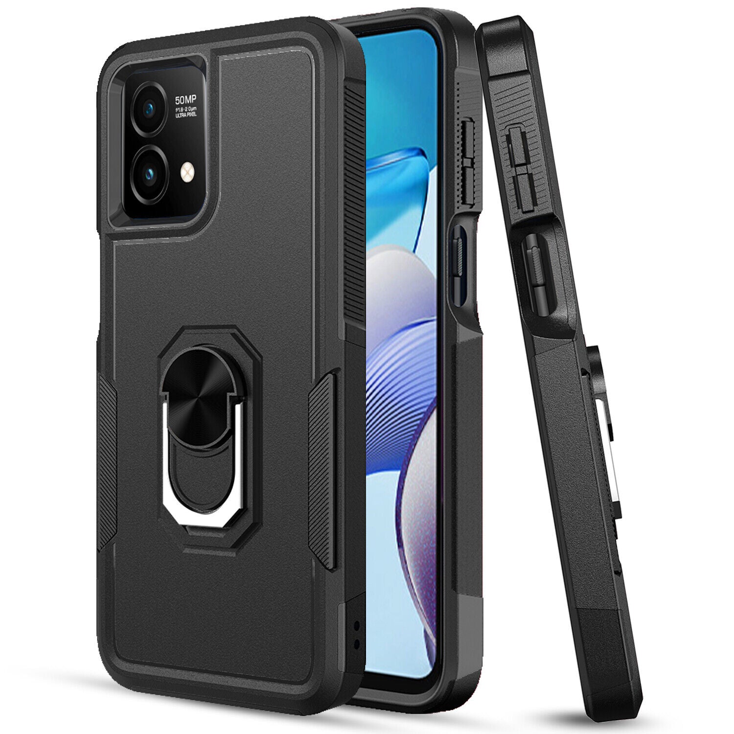 Heavy Duty Ring Case for Motorola Moto G Stylus 5G (2023) Heavy Duty Ring Case for Motorola Moto G Stylus 5G (2023)